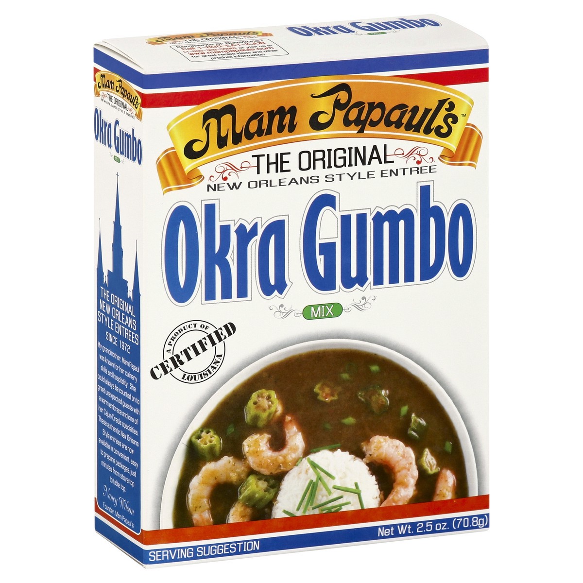 slide 3 of 5, Mam Papaul's Okra Gumbo Mix, 2.5 oz