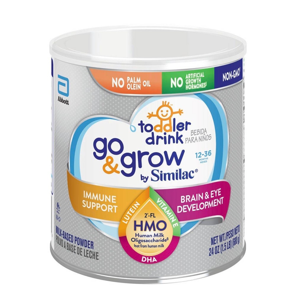 slide 5 of 6, Similac Go & Grow Non-GMO Powder Toddler Formula, 24 oz