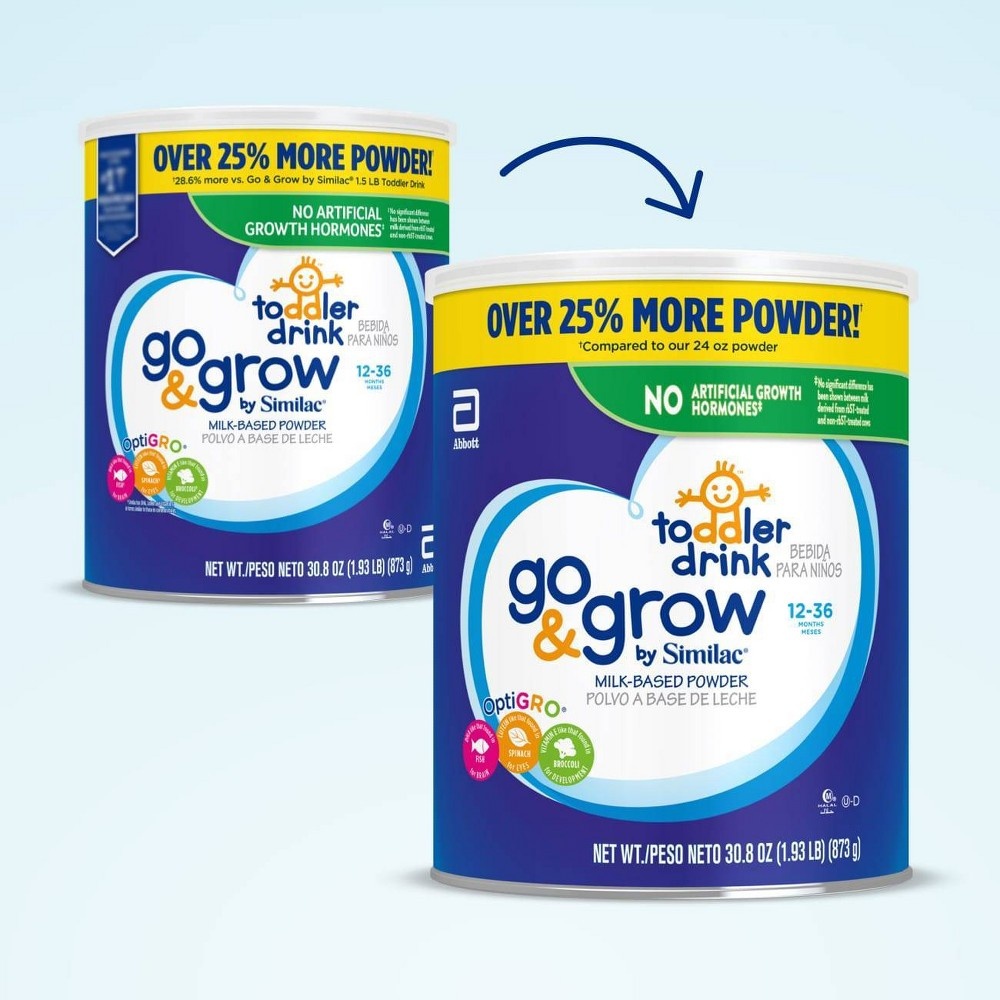 slide 2 of 6, Similac Go & Grow Powder Toddler Formula - 30.8oz, 30.8 oz