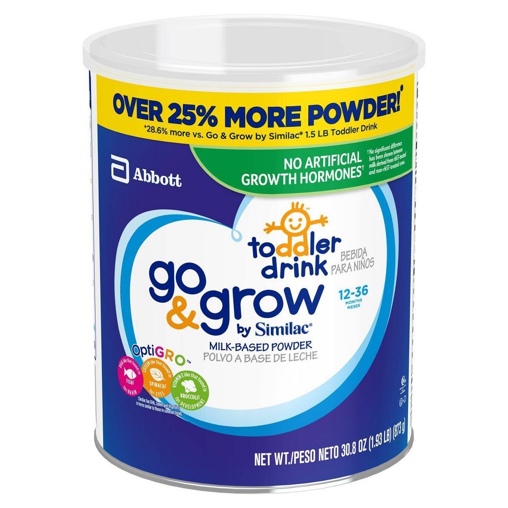 slide 5 of 6, Similac Go & Grow Powder Toddler Formula - 30.8oz, 30.8 oz