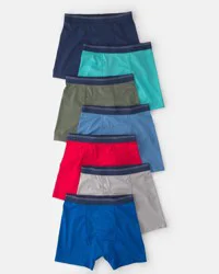 Carter's Boys 7-Pack Mesh Boxer Brief Underwear, Blue/Grey/Navy, Size 8