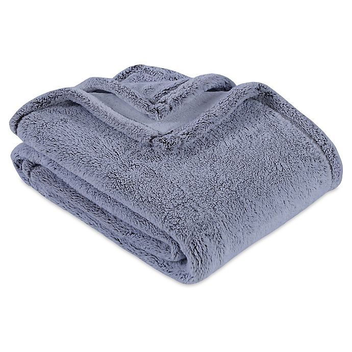 slide 1 of 2, Berkshire Blanket Frosted PrimaLush Throw Blanket - Grey, 1 ct