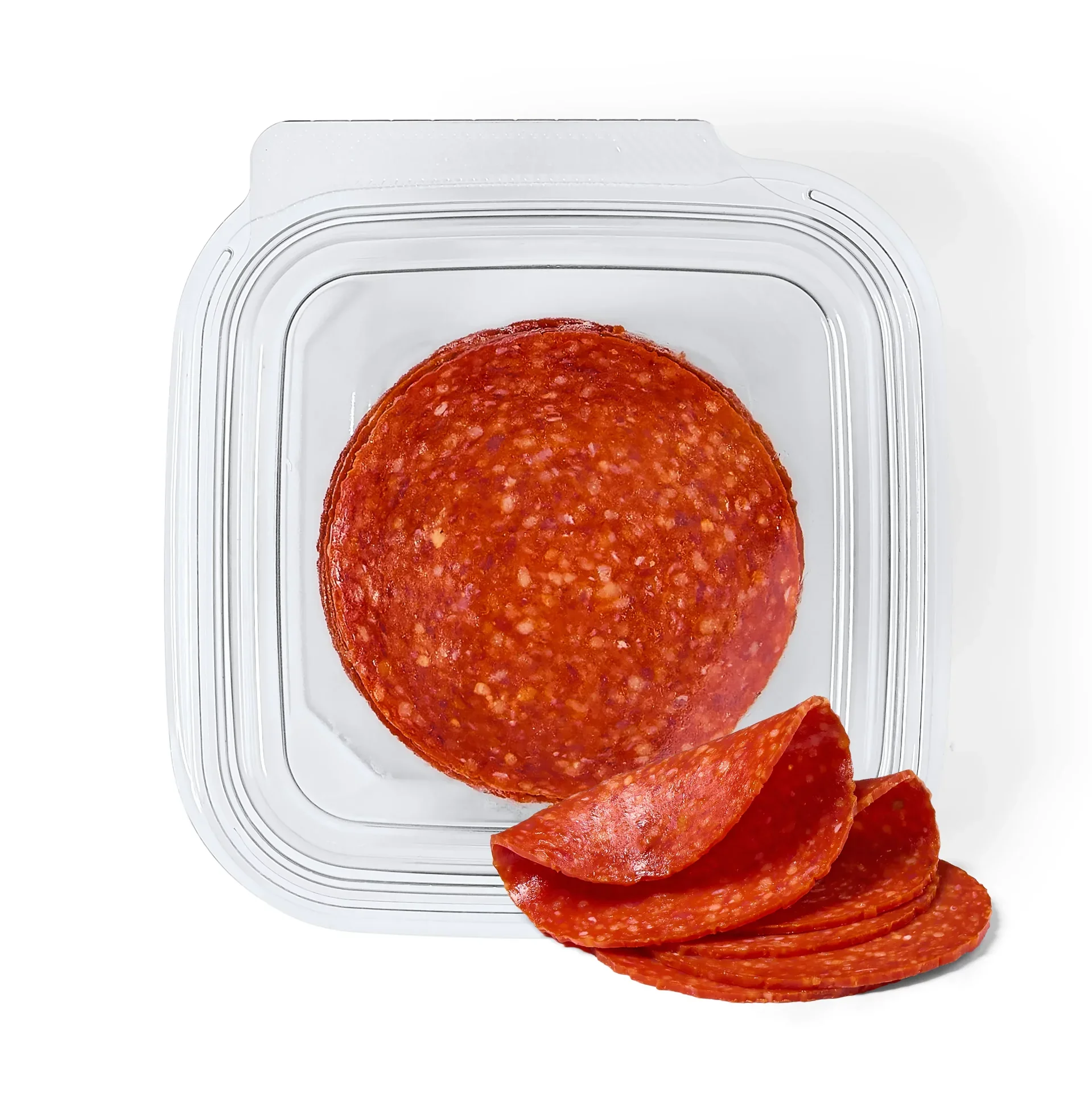 slide 1 of 1, H-E-B Deli #1 Sliced Uncured Pepperoni, per lb