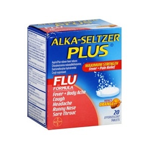 slide 1 of 1, Alka-Seltzer Plus Flu, 20 ct