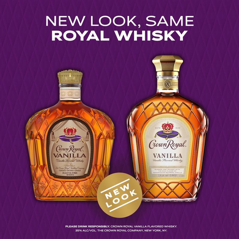 slide 3 of 10, Crown Royal Vanilla Flavored Whisky - 750ml Bottle, 750 ml