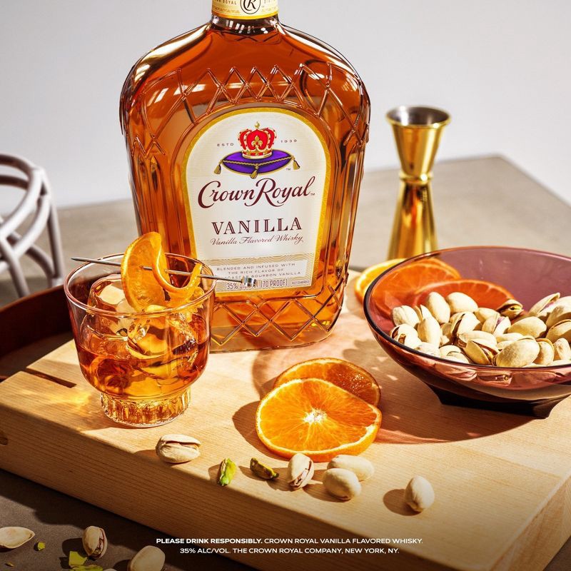 slide 4 of 10, Crown Royal Vanilla Flavored Whisky - 750ml Bottle, 750 ml