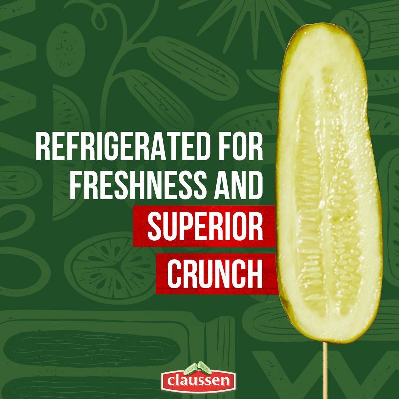 slide 6 of 11, Claussen Halves Kosher Dill - 32oz, 32 oz
