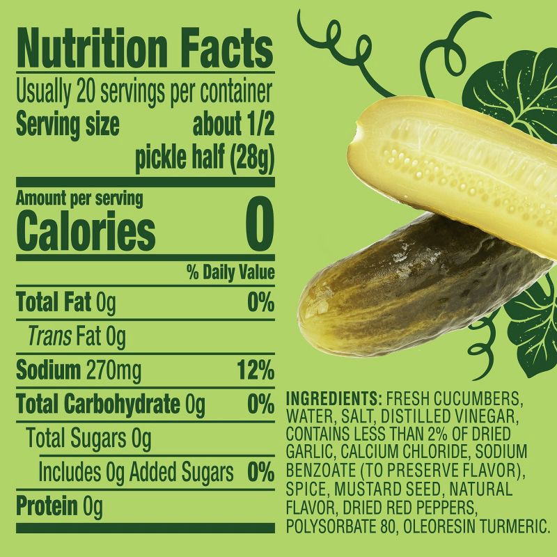 slide 11 of 11, Claussen Halves Kosher Dill - 32oz, 32 oz