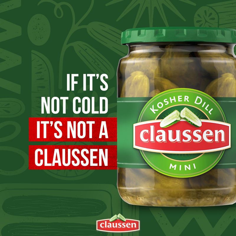 slide 4 of 10, Claussen Mini Kosher Dill - 20 fl oz, 20 fl oz