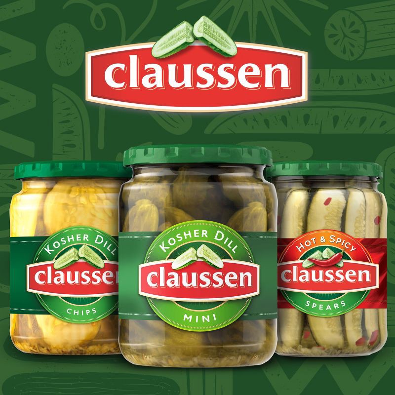 slide 8 of 10, Claussen Mini Kosher Dill - 20 fl oz, 20 fl oz