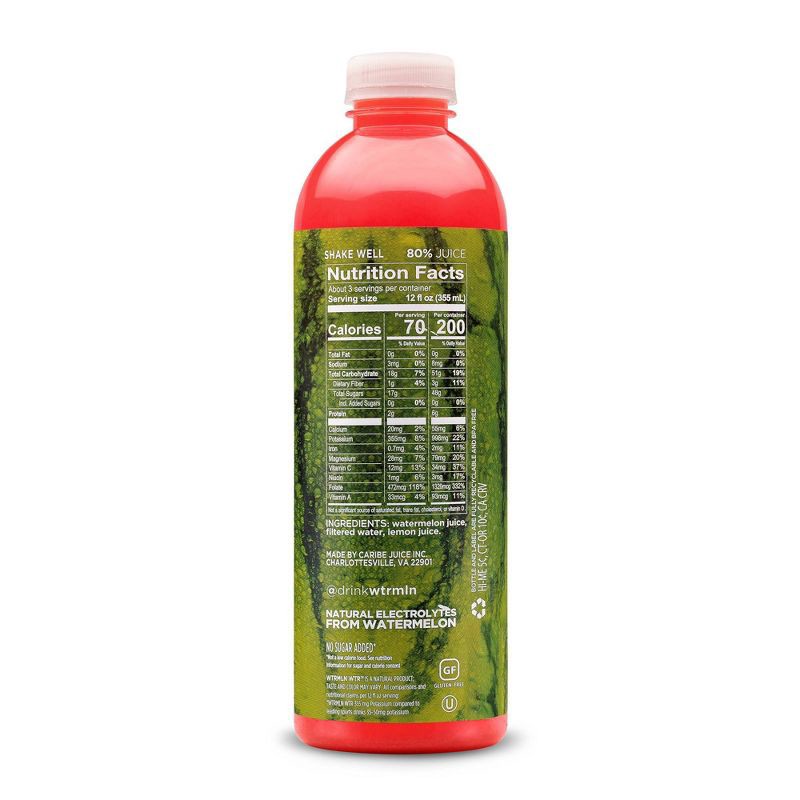slide 3 of 6, WTRMLN WTR Hydration Cold Pressed Juiced Watermelon Water - 1L, 1 liter
