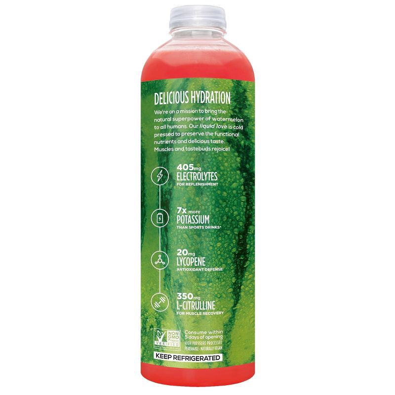 slide 4 of 6, WTRMLN WTR Hydration Cold Pressed Juiced Watermelon Water - 1L, 1 liter