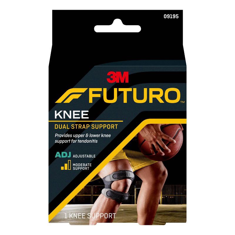 slide 1 of 8, FUTURO Dual Strap Knee Support, Adjustable, 1 ct