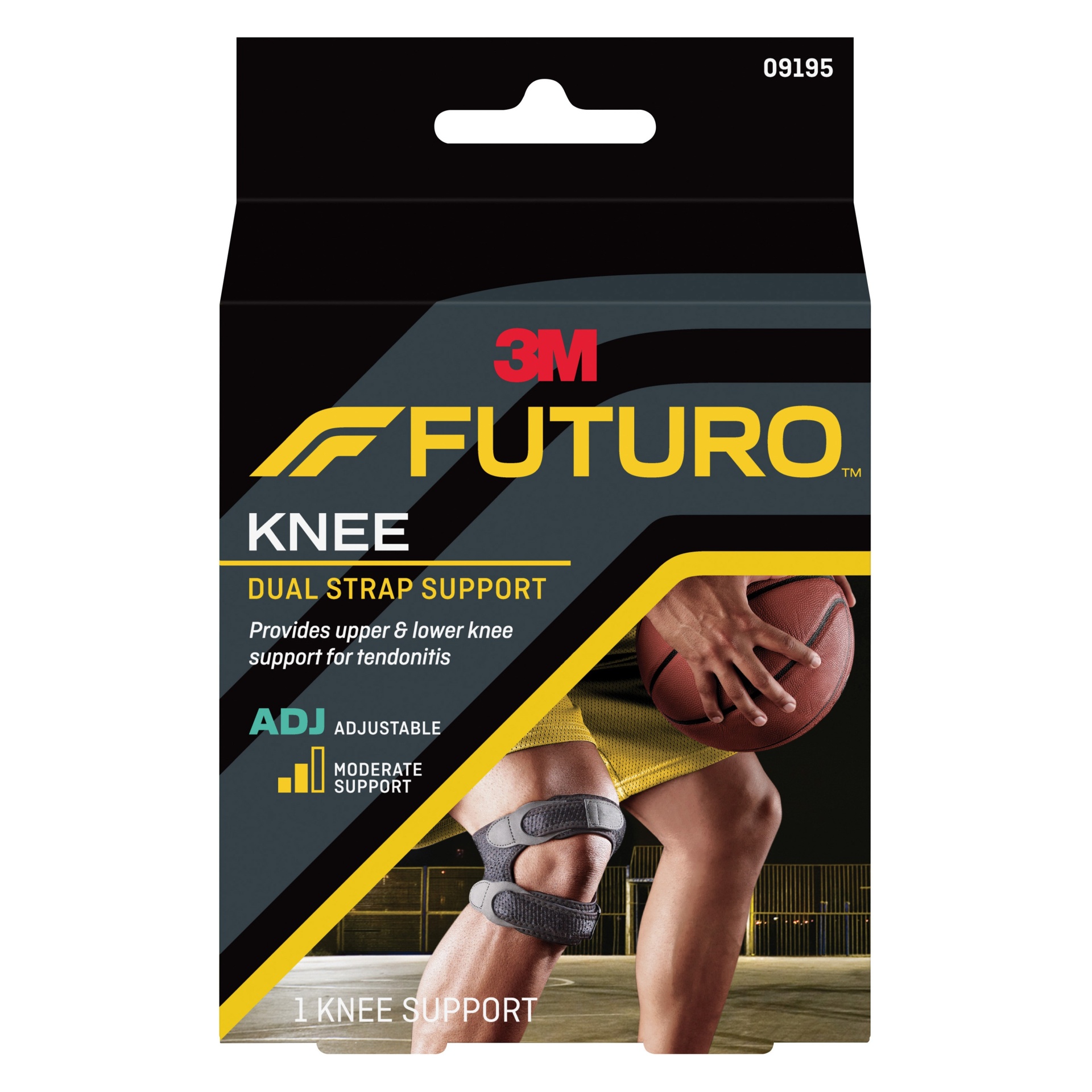 slide 1 of 4, FUTURO Dual Strap Knee Support, Adjustable, 1 ct