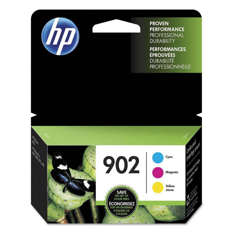 slide 1 of 16, HP Inc. HP 902 C/M/Y 3pk Ink Cartridges - Cyan, Magenta, Yellow (T0A38AN#140), 3 ct