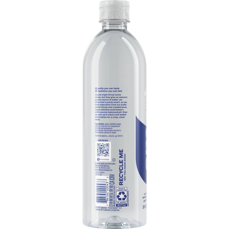 slide 4 of 8, smartwater - 20 fl oz Bottle, 20 fl oz