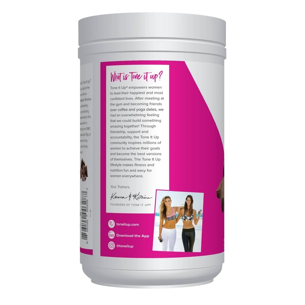 slide 3 of 5, Tone It Up Plant Based Protein Powder - Chocolate, 11.85 oz