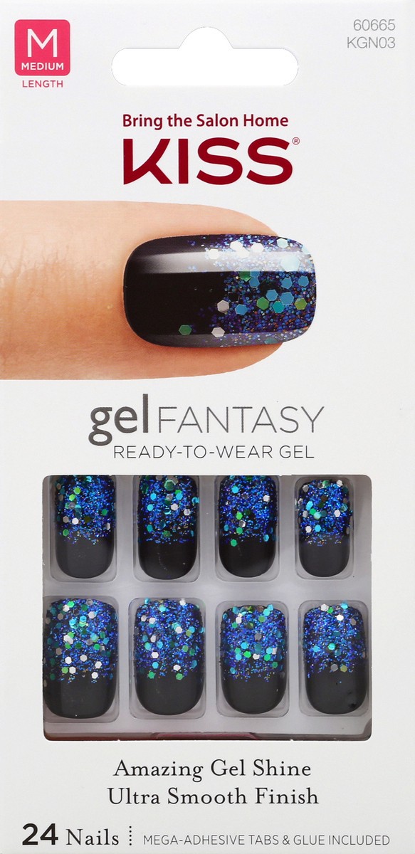 slide 4 of 4, Kiss Gel Fantasy Nail Kit - Painted Veil, 24 ct