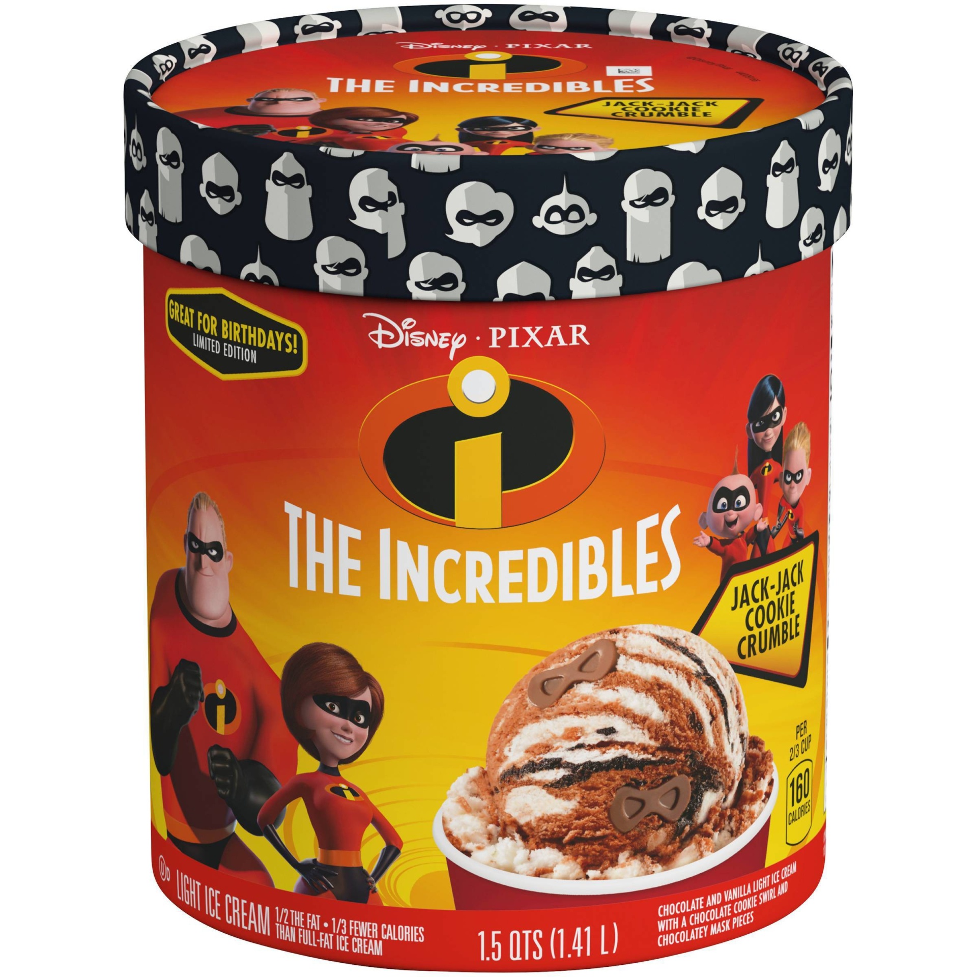 slide 1 of 2, Disney Best of Pixar Limited Edition: Incredibles Ice Cream, 48 oz