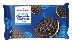 Giant Eagle Chocolate Sandwich Cookies, Original
