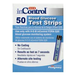 H-E-B InControl Blood Glucose FORA G20 Test Strips