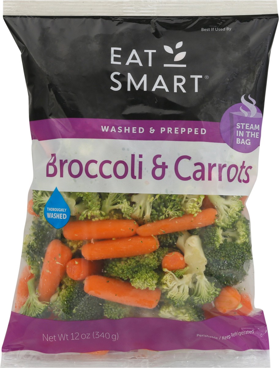 slide 1 of 14, Eat Smart Broccoli & Carrots, 12 oz