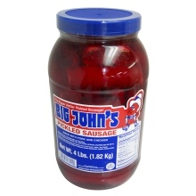 slide 1 of 1, Big John's Pickled Sausages, 128 oz