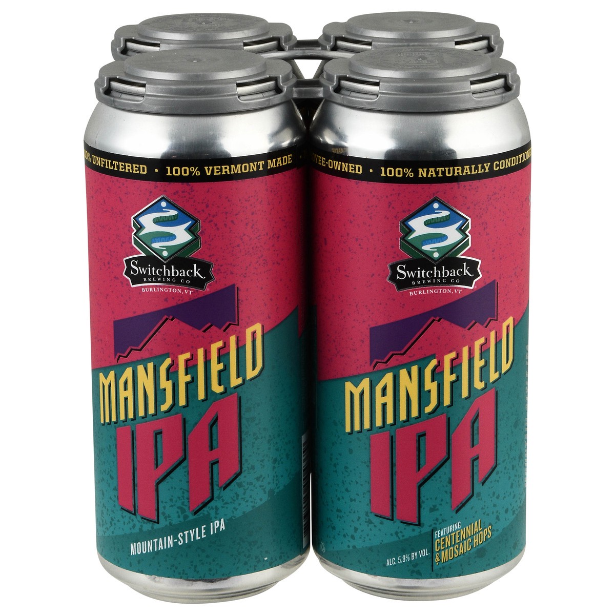 slide 1 of 13, Switchback Brewing Co Mountain-Style IPA Mansfield IPA Beer 4 Cans, 16 oz