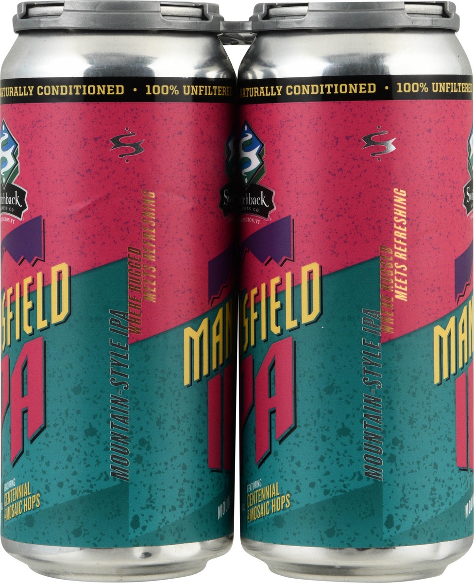 slide 2 of 13, Switchback Brewing Co Mountain-Style IPA Mansfield IPA Beer 4 Cans, 16 oz