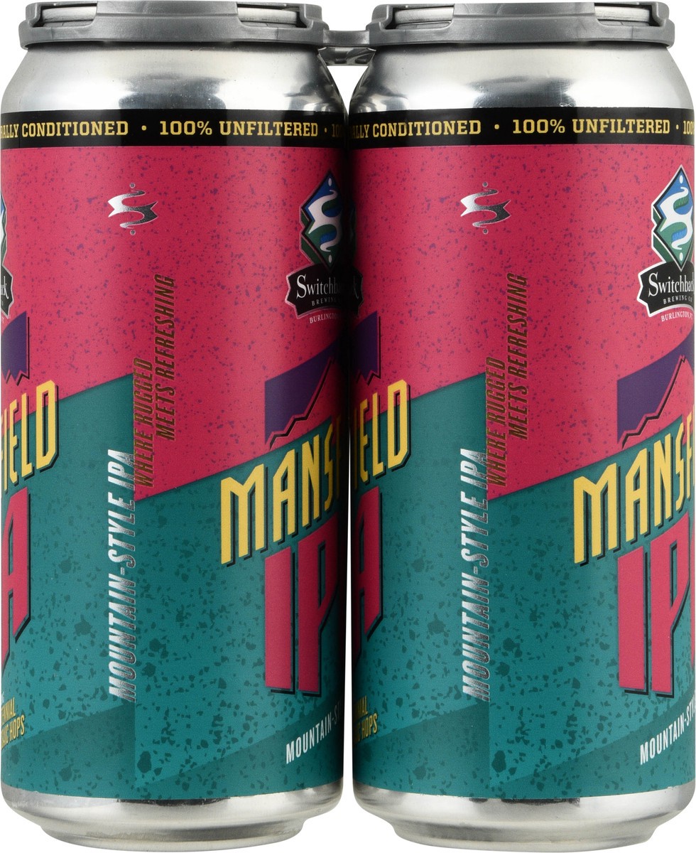 slide 5 of 13, Switchback Brewing Co Mountain-Style IPA Mansfield IPA Beer 4 Cans, 16 oz