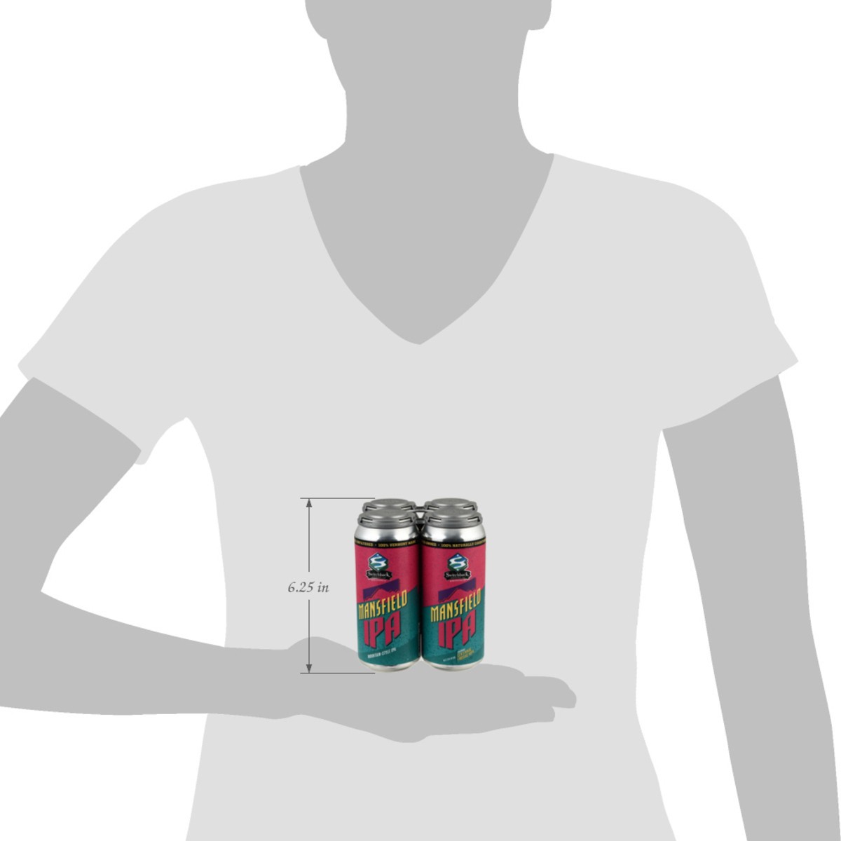 slide 13 of 13, Switchback Brewing Co Mountain-Style IPA Mansfield IPA Beer 4 Cans, 16 oz