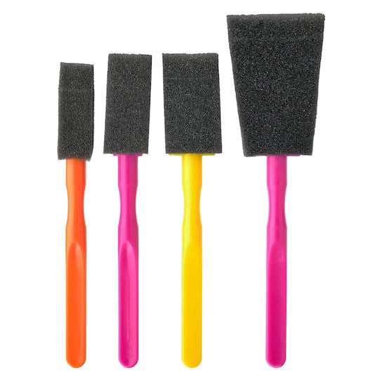 slide 1 of 6, Mod Podge Foam Brush Set, 1/2 in