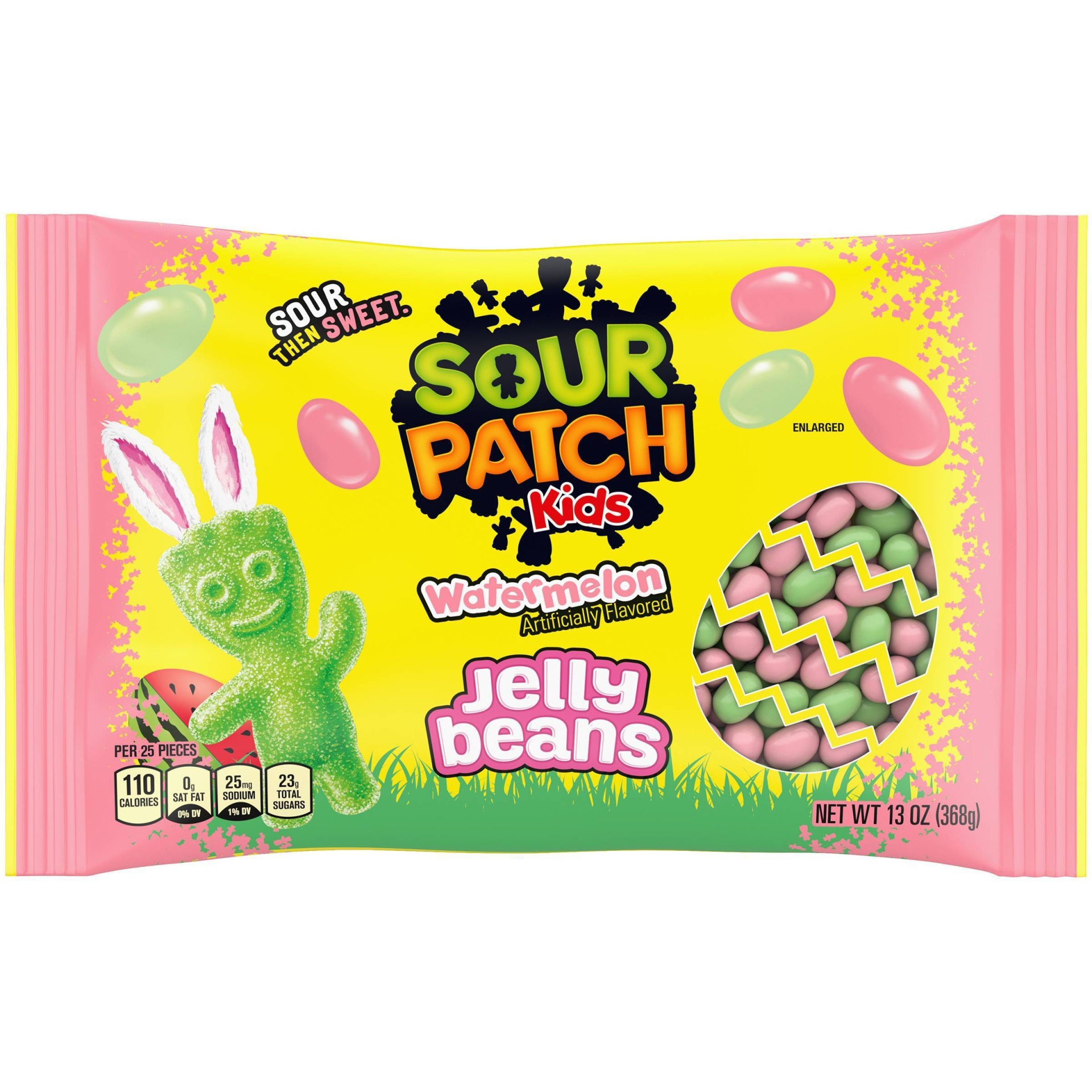 slide 1 of 1, Sour Patch Kids Mondelez Global Watermelon Jelly Beans, 1 oz