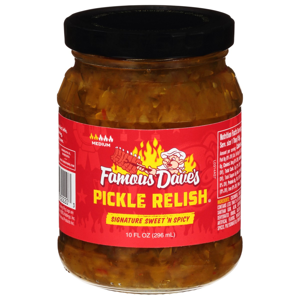 slide 5 of 14, Famous Dave's Medium Pickle Relish 10 fl oz, 10 fl oz