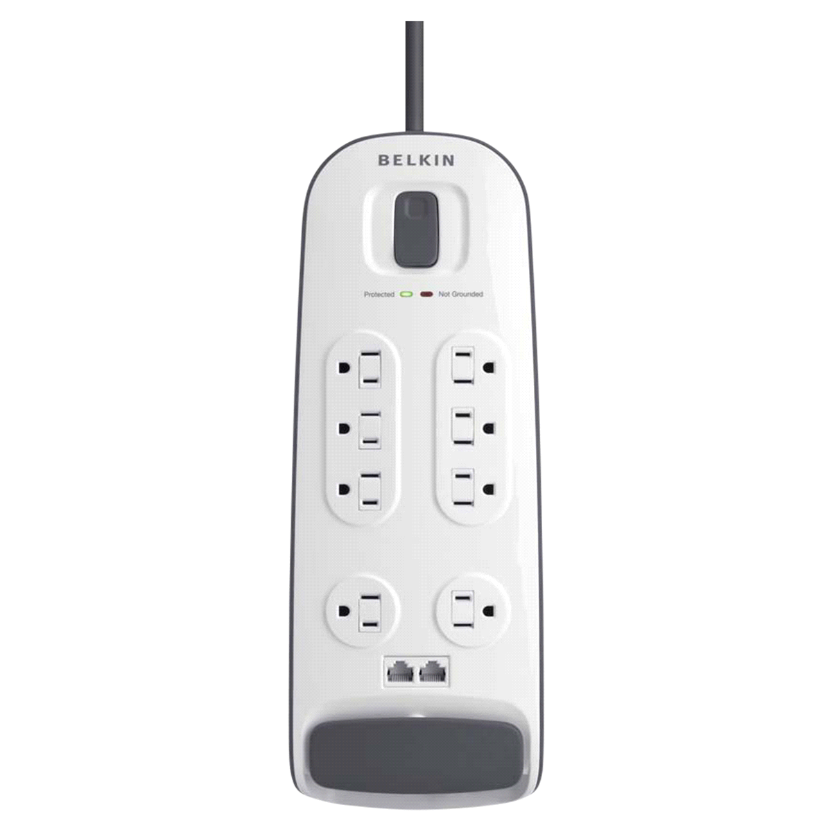 slide 1 of 17, Belkin 8-outlet Surge Protector with 6 ft Power Cord and Telephone and Cable/Satellite Protection, 1 ct