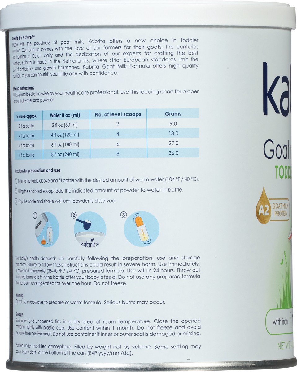 slide 13 of 13, Kabrita Goat Milk Toddler Formula, 14 oz