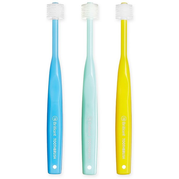 slide 1 of 1, Baby Buddy Brilliant Baby Toothbrush, 3 ct