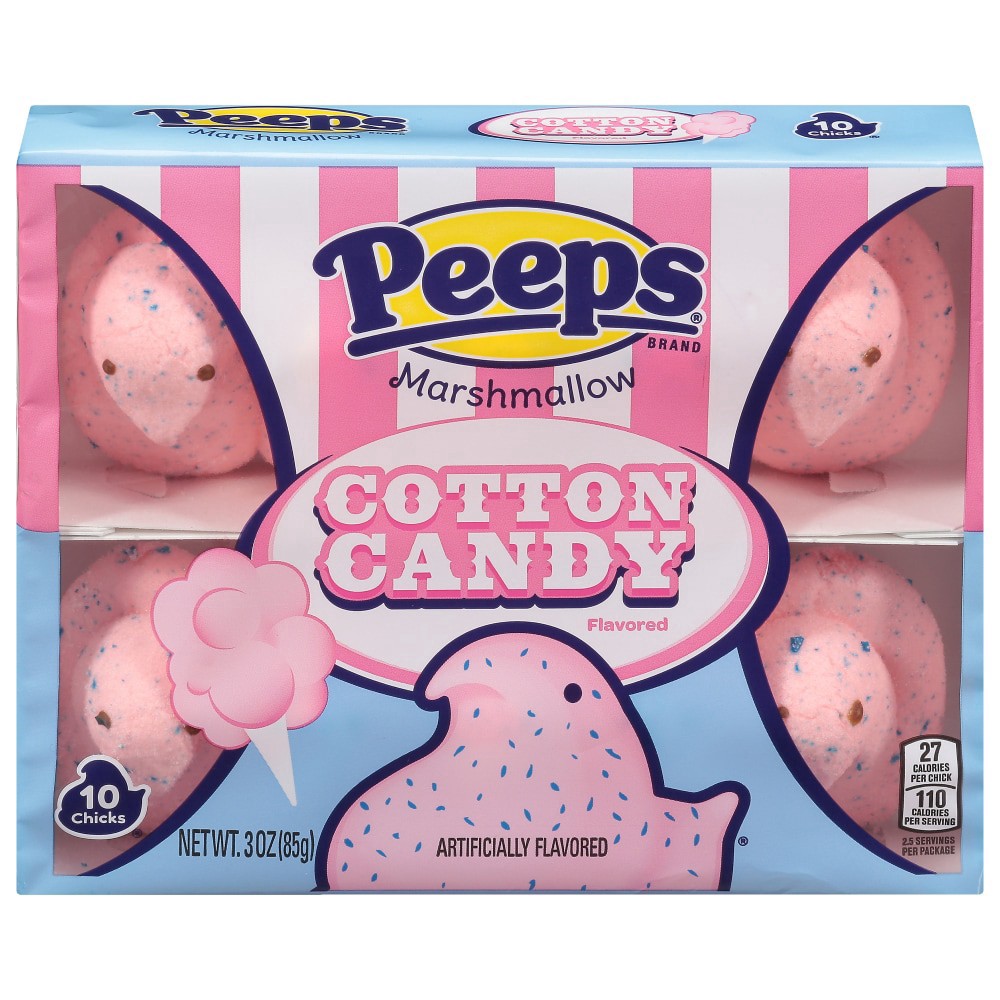 slide 2 of 3, Peeps Cotton Candy Flavored Marshmallow 10 ea, 3 oz