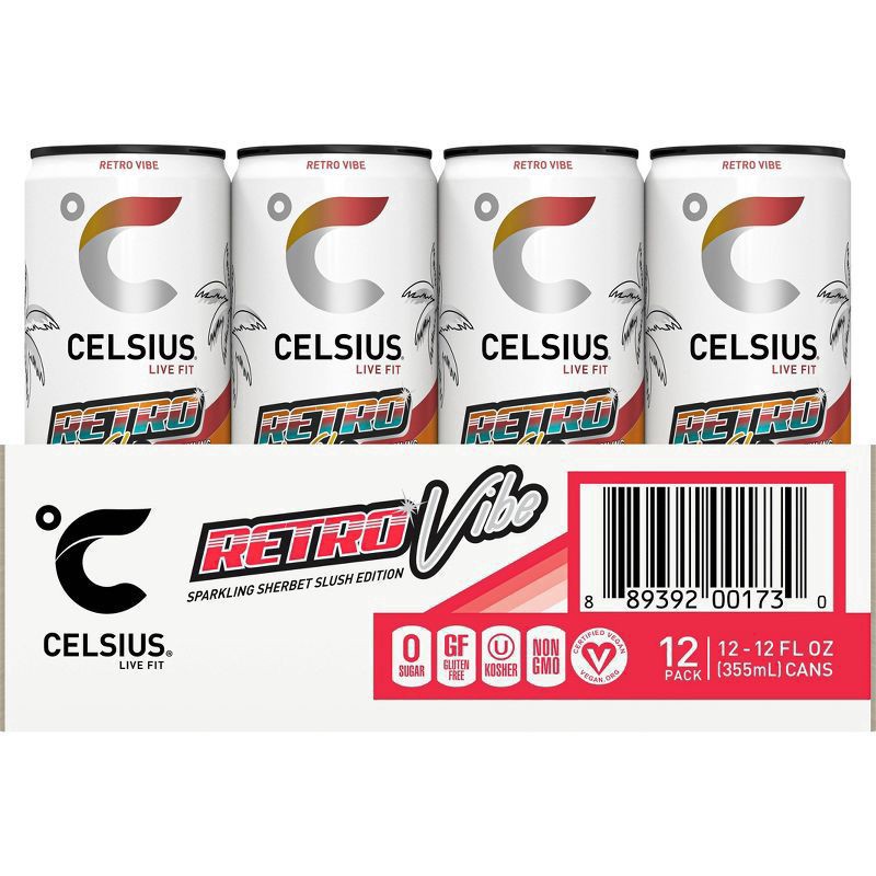 slide 4 of 4, Retro Vibe Celsius, 12 fl oz