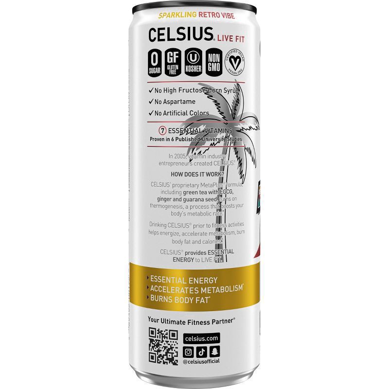 slide 2 of 4, Retro Vibe Celsius, 12 fl oz