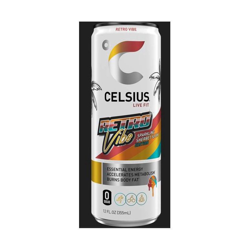 slide 1 of 4, Retro Vibe Celsius, 12 fl oz