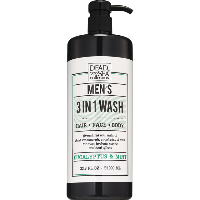 slide 1 of 1, Dsc Men 3 In 1 Wash Eucalyptus Mint, 33.8 oz