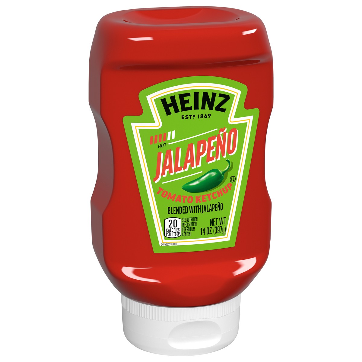 slide 9 of 9, Heinz Tomato Ketchup Blended With Jalapeno, 14 oz Squeeze Bottle, 14 oz