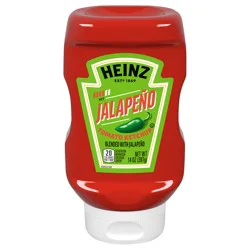 Heinz Tomato Ketchup Blended With Jalapeno, 14 oz Squeeze Bottle