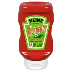 Heinz Tomato Ketchup Blended With Jalapeno, 14 oz Squeeze Bottle