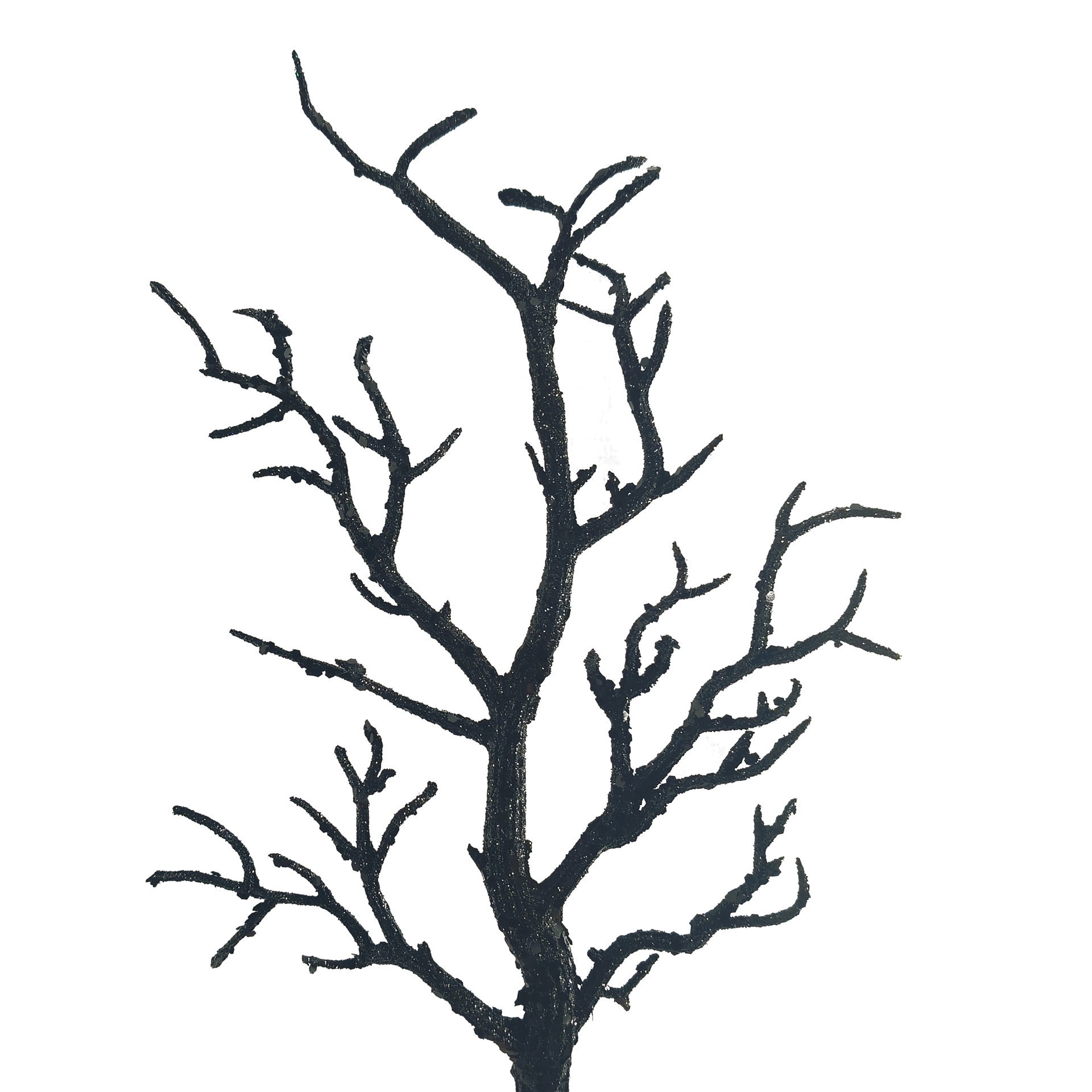 slide 3 of 3, 15" Black Glitter Branch Pick By Ashland, 15 in x 8 in x 1 in