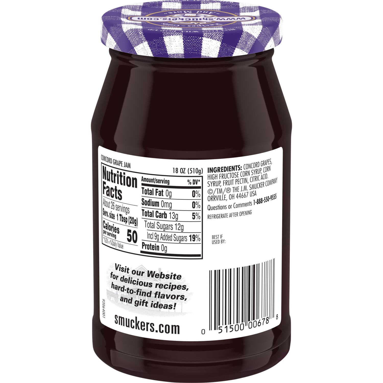 slide 4 of 6, Smucker's Grape - 18 oz, 18 oz