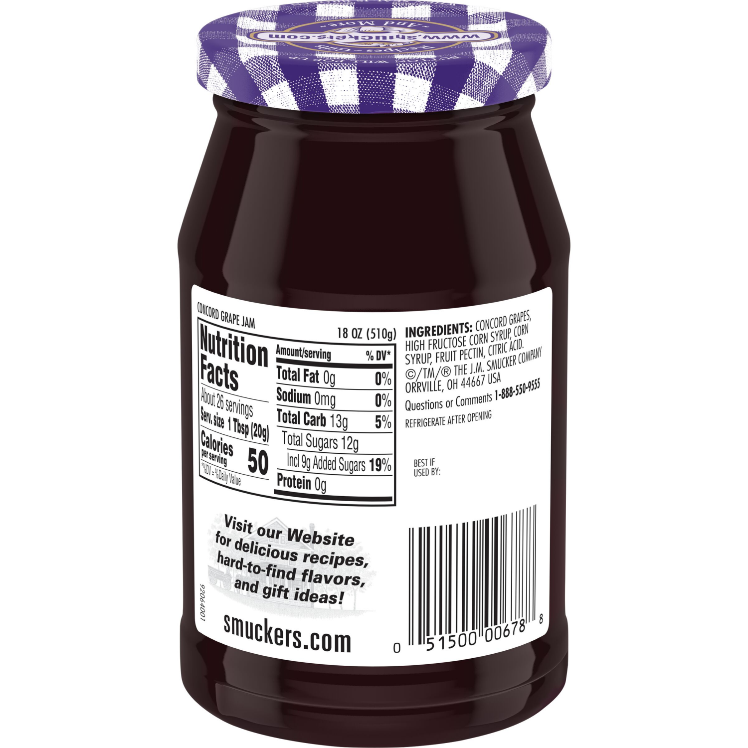 slide 6 of 6, Smucker's Grape - 18 oz, 18 oz