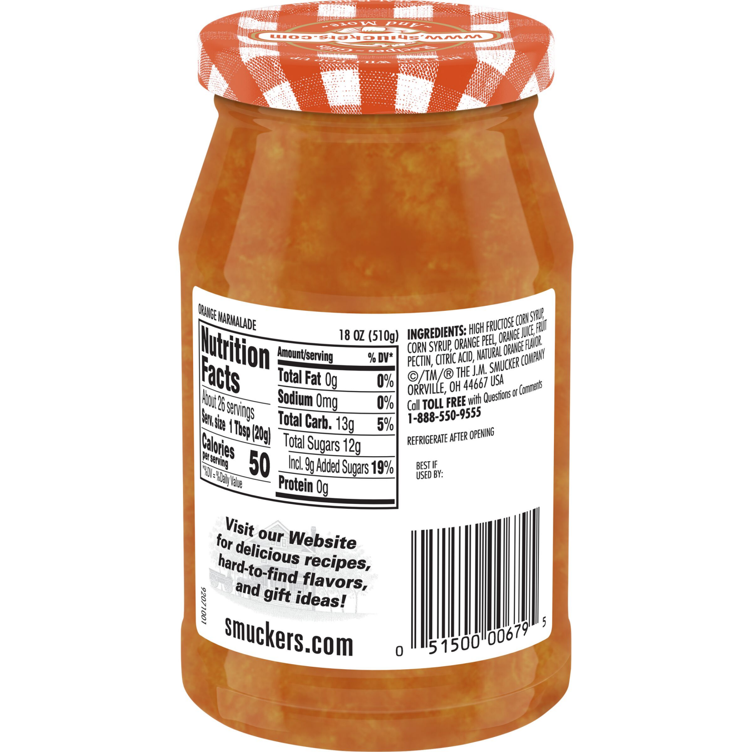 slide 4 of 4, Smucker's Spread, Orange Marmalade, 18 oz