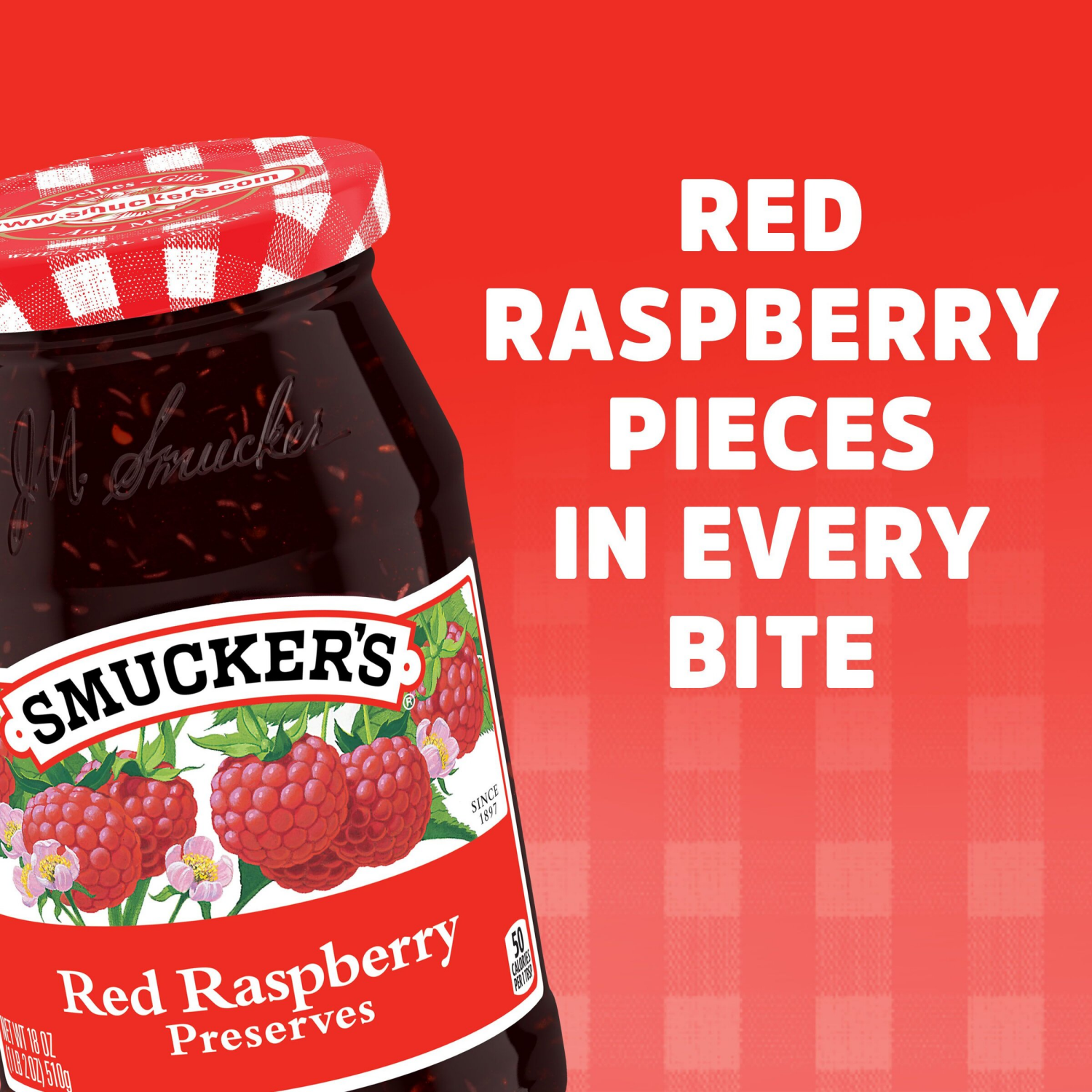 slide 5 of 6, Smucker's Preserves, Red Raspberry - 18 oz, 18 oz